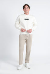 PANTALONE JOGGER CASUAL BEIGE CHIARO